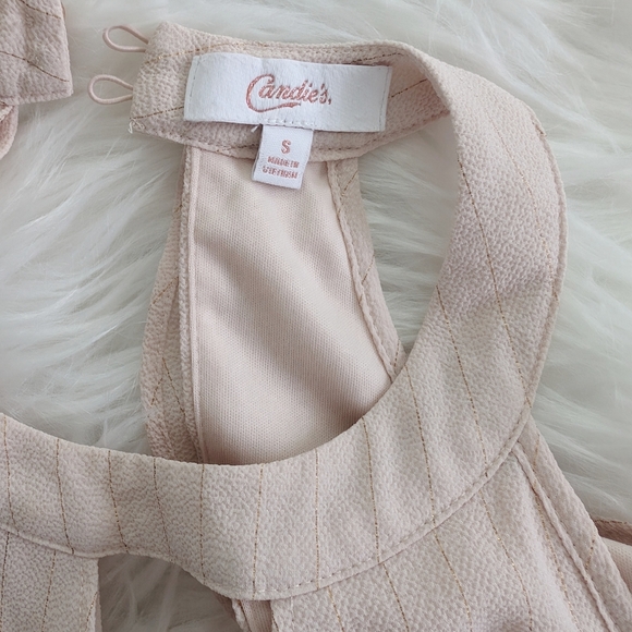 Candie's gold pinstripe tank top - Picture 6 of 9